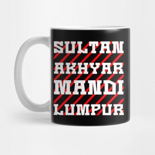 Sultan Akhyar Mandi Lumpur Red White Mug